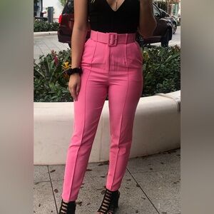 ohpolly pink pleated formal pants (NO BELT)